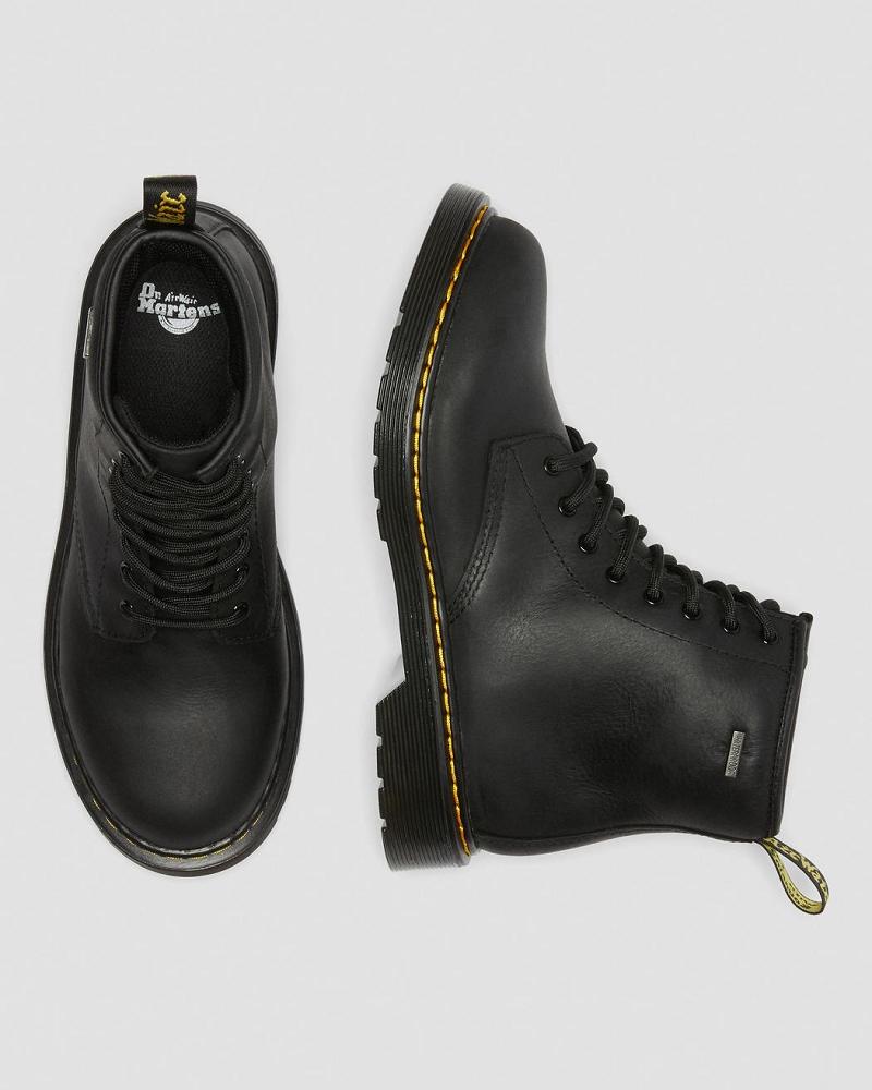 Dr Martens Youth 1460 Vanntette Lær Fritidsstøvler Barn Svarte | Norge 156DFM